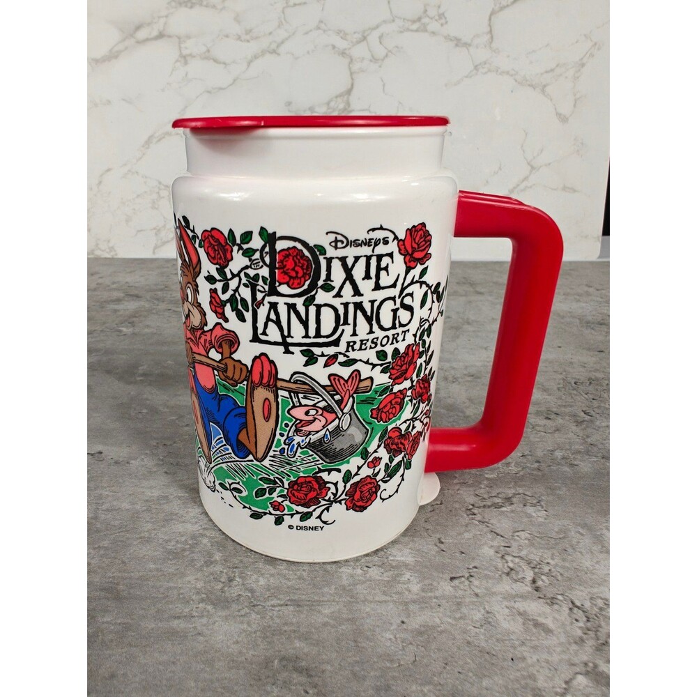 Vintage Disney World Dixie Landings Resort Travel Mug Plastic W/ Lid